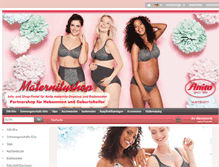 Tablet Screenshot of maternityshop.de